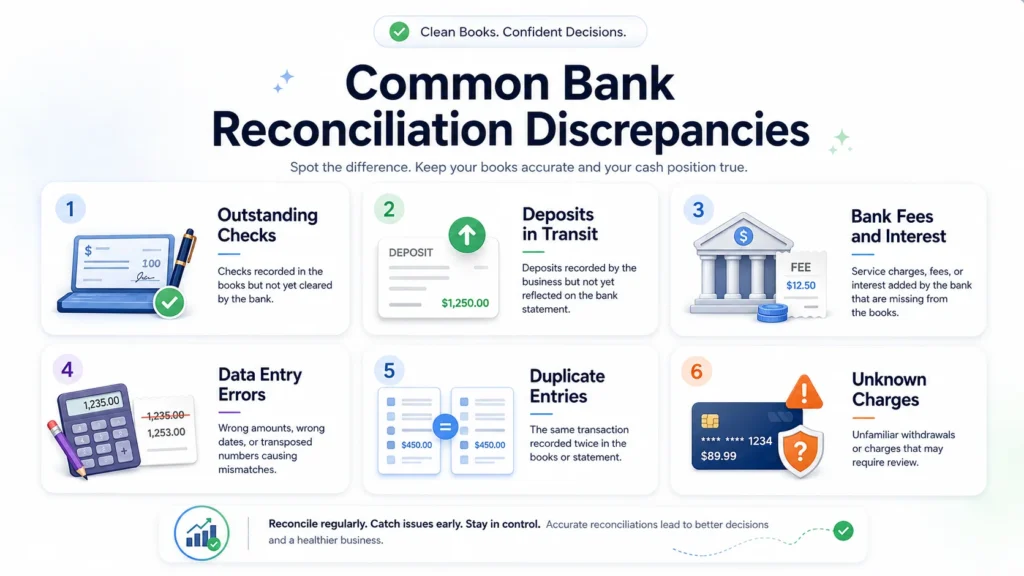 Common discrepancies