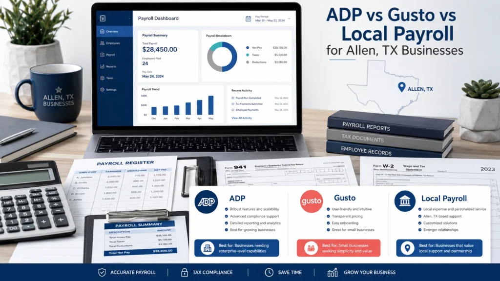 ADP vs Gusto vs Local Payroll