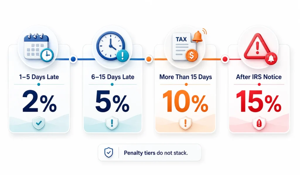 IRS Deposit Penalty Timeline